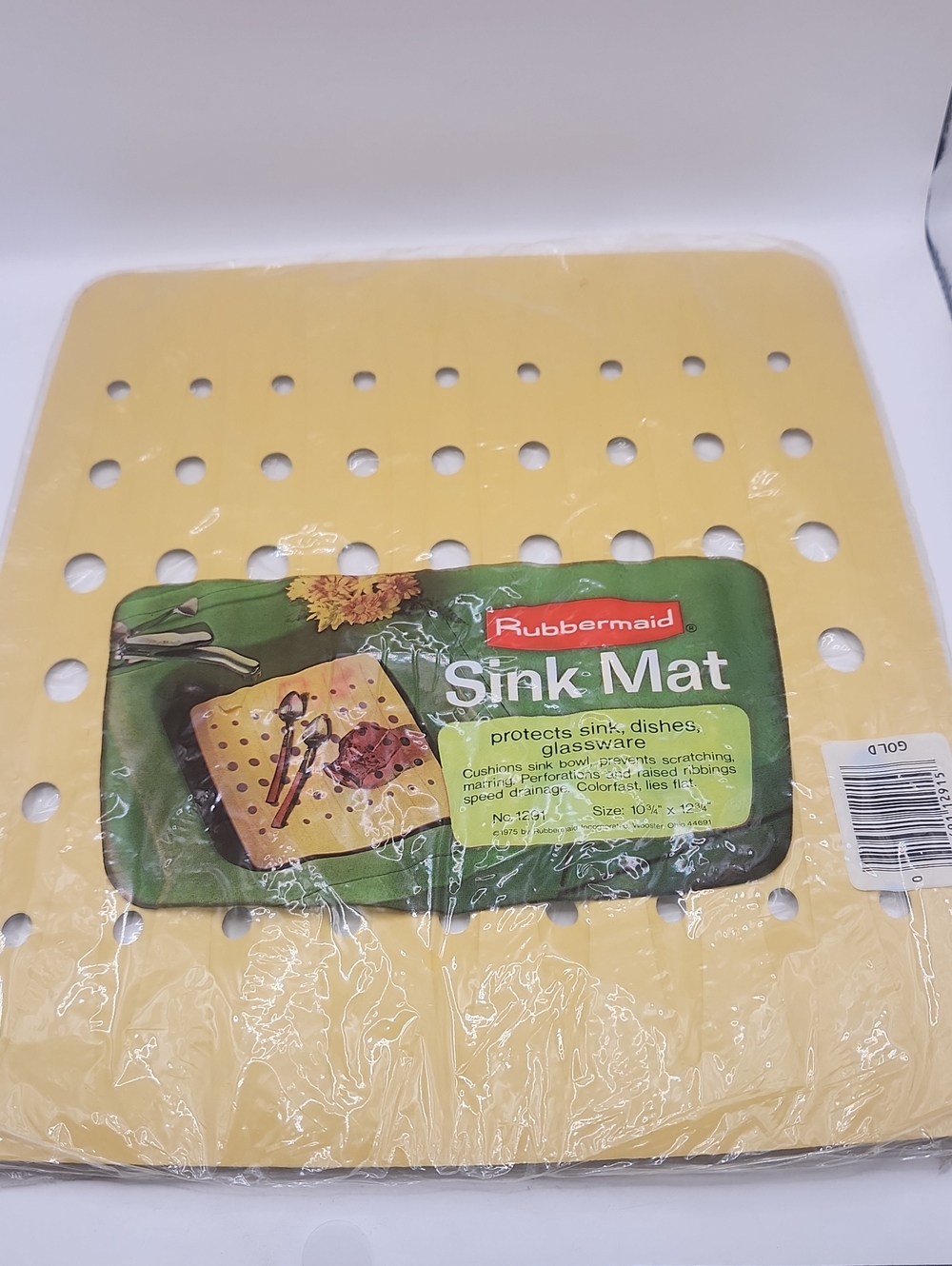 Vintage 1975 Rubbermaid Sink 1291 Protector Mat 10 3/4” x 12 3/4” NEW